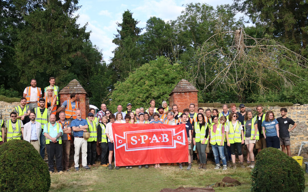 Federica at the SPAB’s Boxley Abbey Working Party