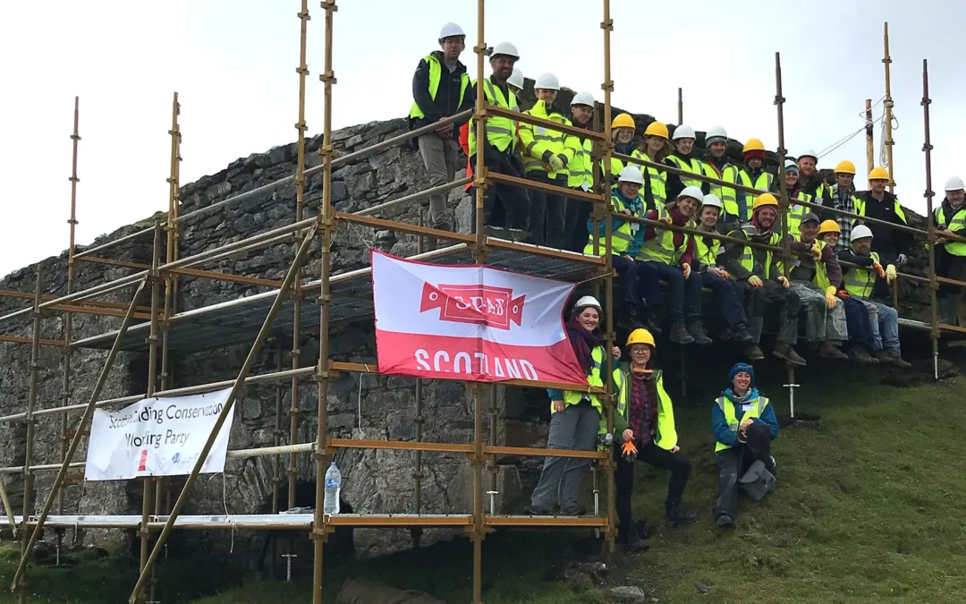 Federica joins the SPAB Scotland Working Party in Lismore